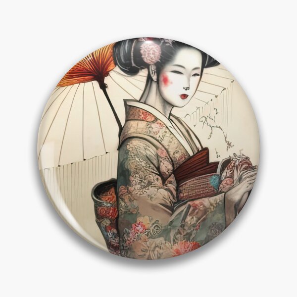 Item preview, Flower Kimono, Geisha no. 6 designed and sold by BellasArtStudio.