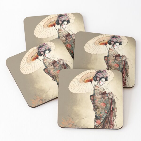 Item preview, Flower Kimono, Geisha no. 6 designed and sold by BellasArtStudio.