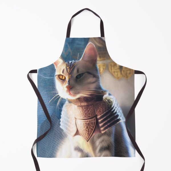 Item preview, Fantasy cat princess on armor, AI art designed and sold by Dendros-Studio.