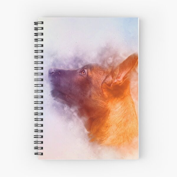 Item preview, Belgian Malinois Puppy Painting - Mechelaar designed and sold by k9printart.
