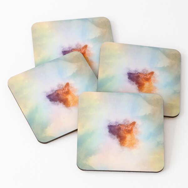 Item preview, Belgian Malinois Puppy Painting - Mechelaar designed and sold by k9printart.