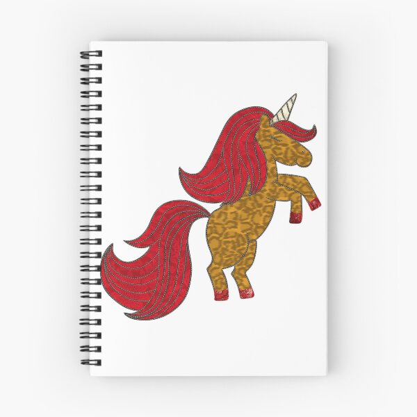Item preview, Faux Embroidery Tacky Fiery Leopard Sparkle Unicorn designed and sold by quirkycounselor.