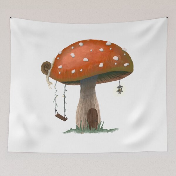 Item preview, Fairy mushroom and snail designed and sold by -Lily-Anne-.