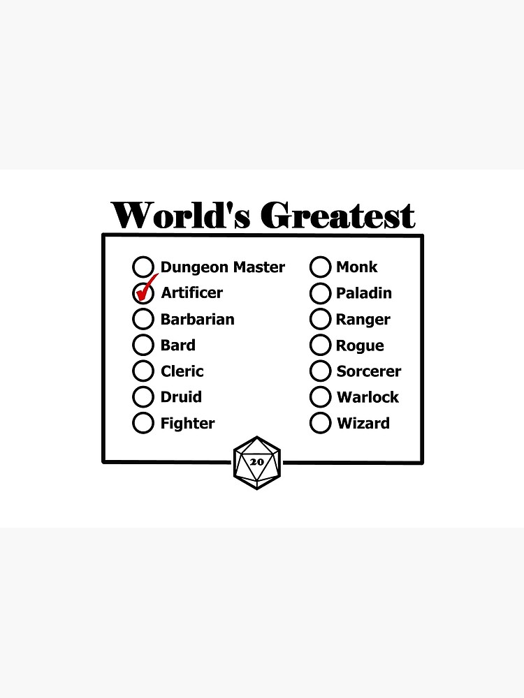 "World's Greatest Artificer" Poster for Sale by Redbubble