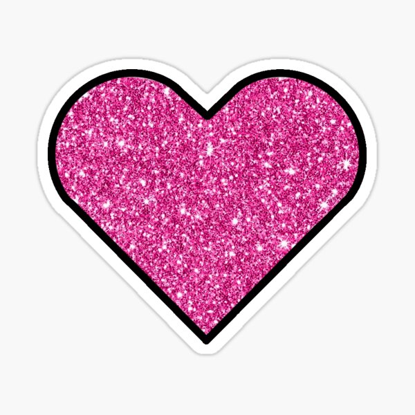 Pink Hearts Fuzzy Stickers, Sticker Planet