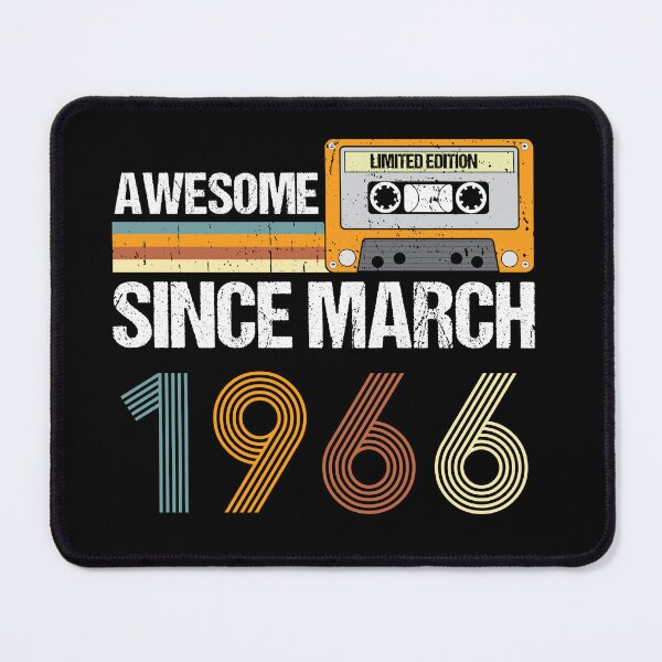 Item preview, Awesome Since March 1966 | 57th Birthday Gifts | 57 Years Old Gifts designed and sold by AMINE ★★★★★.