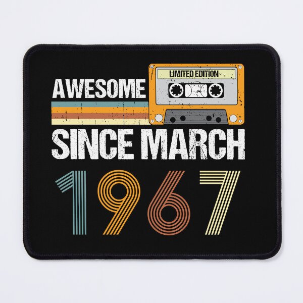 Item preview, Awesome Since March 1967 | 56th Birthday Gifts | 56 Years Old Gifts designed and sold by AMINE ★★★★★.