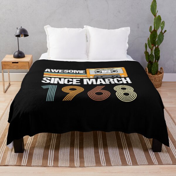 Item preview, Awesome Since March 1968 | 55th Birthday Gifts | 55 Years Old Gifts designed and sold by AMINE  ★★★★★.