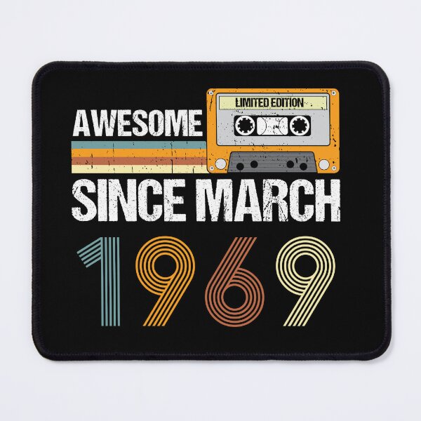 Item preview, Awesome Since March 1969 | 54th Birthday Gifts | 54 Years Old Gifts designed and sold by AMINE ★★★★★.