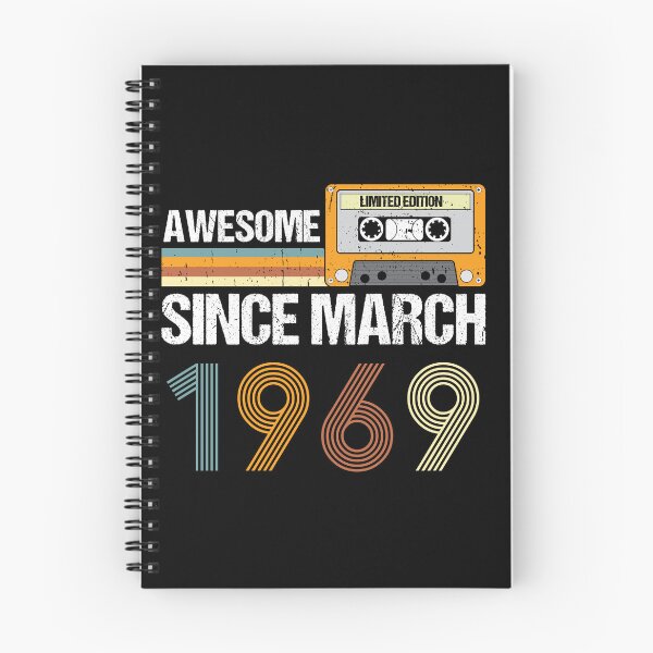 Item preview, Awesome Since March 1969 | 54th Birthday Gifts | 54 Years Old Gifts designed and sold by AMINE  ★★★★★.