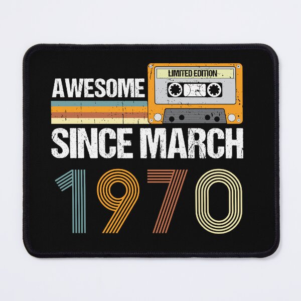 Item preview, Awesome Since March 1970 | 53th Birthday Gifts | 53 Years Old Gifts designed and sold by AMINE ★★★★★.