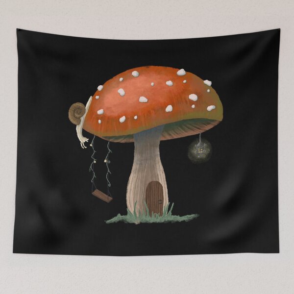 Item preview, Fairy mushroom and snail designed and sold by -Lily-Anne-.