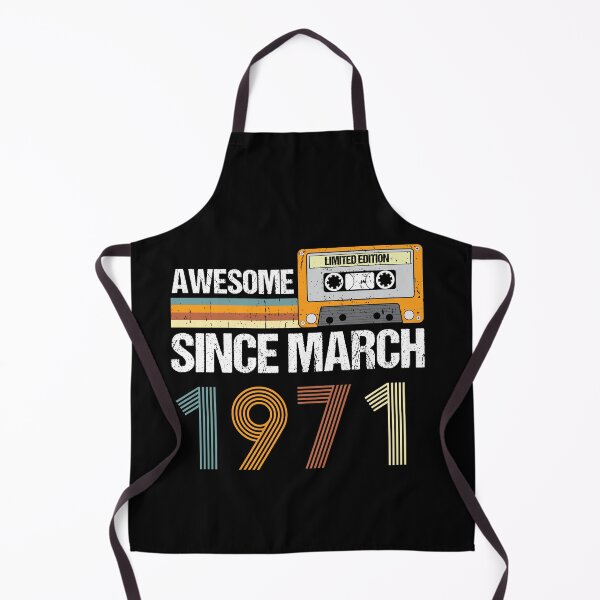 Item preview, Awesome Since March 1971 | 52th Birthday Gifts | 52 Years Old Gifts designed and sold by AMINE ★★★★★.