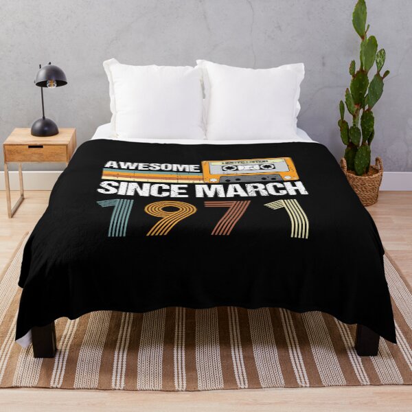 Item preview, Awesome Since March 1971 | 52th Birthday Gifts | 52 Years Old Gifts designed and sold by AMINE  ★★★★★.