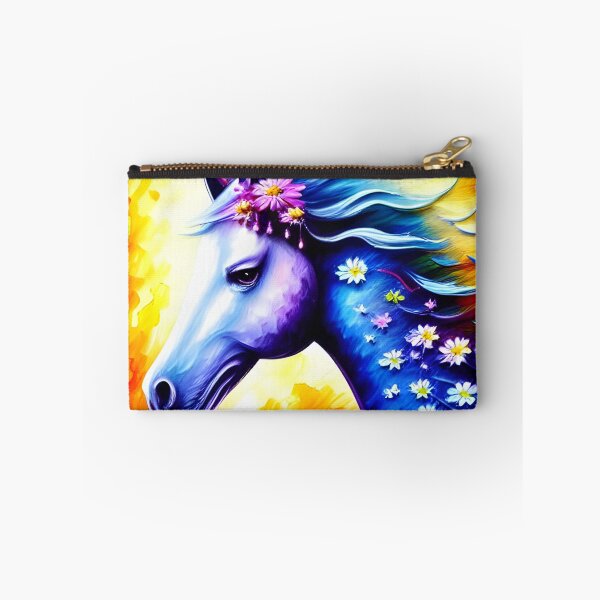 Aperçu de l'œuvre Cheval dans un champ de fleurs aux couleurs éclatantes créée et vendue par Nitram1990.