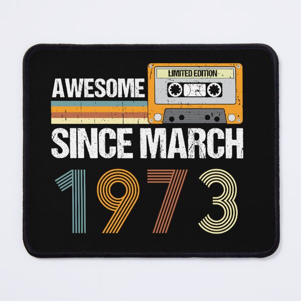Item preview, Awesome Since March 1973 | 50th Birthday Gifts | 50 Years Old Gifts designed and sold by AMINE ★★★★★.