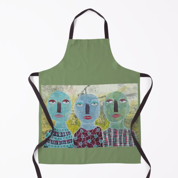 Item preview, Green Blue People designed and sold by BeaOutsiderArt.