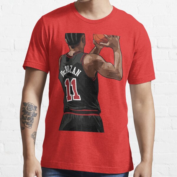 demar derozan vector back qiangy Essential T-Shirt for Sale by  layebecuapio7