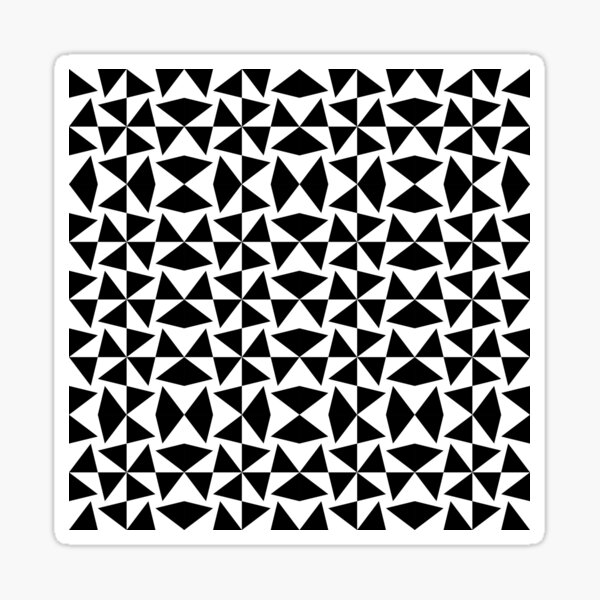 "Geometric Pattern:triangle illustration in black and white color with