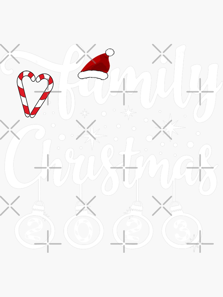 "Christmas Family 2023 Cute Family Christmas 2023" Sticker for Sale by