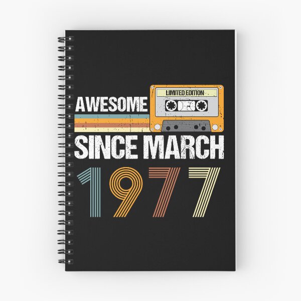 Item preview, Awesome Since March 1977 | 46th Birthday Gifts | 46 Years Old Gifts designed and sold by AMINE  ★★★★★.