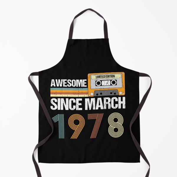 Item preview, Awesome Since March 1978 | 45th Birthday Gifts | 45 Years Old Gifts designed and sold by AMINE  ★★★★★.