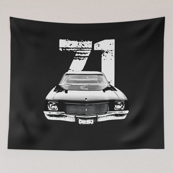 Item preview, 1971 Monte Carlo Front Grill View Silhouette with Year designed and sold by FranciscoTijer.