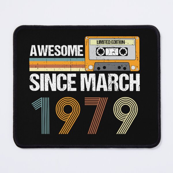 Item preview, Awesome Since March 1979 | 44th Birthday Gifts | 44 Years Old Gifts designed and sold by AMINE ★★★★★.