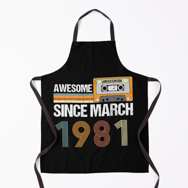 Item preview, Awesome Since March 1981 | 42th Birthday Gifts | 42 Years Old Gifts designed and sold by AMINE ★★★★★.