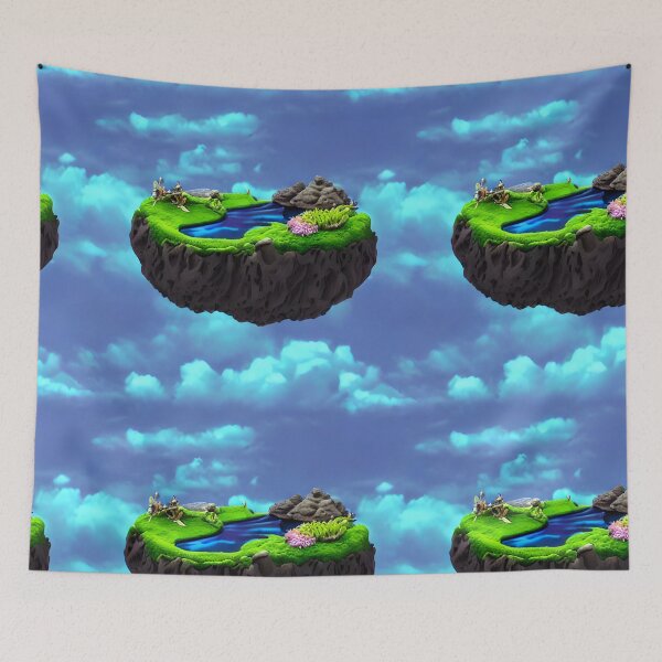 Item preview, The Pond On The Floating Island - Seamless Pattern designed and sold by Chubuter.