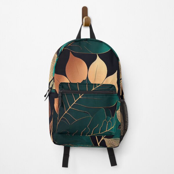 Item preview, "Raelynn" - Luxury Flowers Abstract Pattern in Gold, Silver, Green, Black designed and sold by HiArtify ❤️.