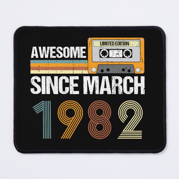 Item preview, Awesome Since March 1982 | 41th Birthday Gifts | 41 Years Old Gifts designed and sold by AMINE ★★★★★.