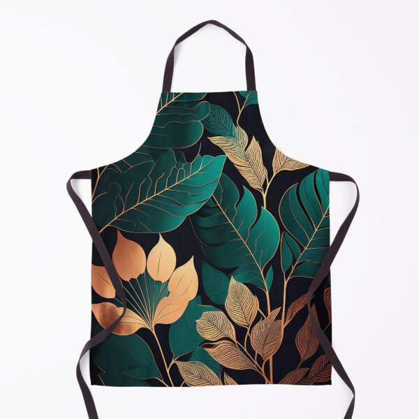 Item preview, "Raelynn" - Luxury Flowers Abstract Pattern in Gold, Silver, Green, Black designed and sold by HiArtify ❤️.
