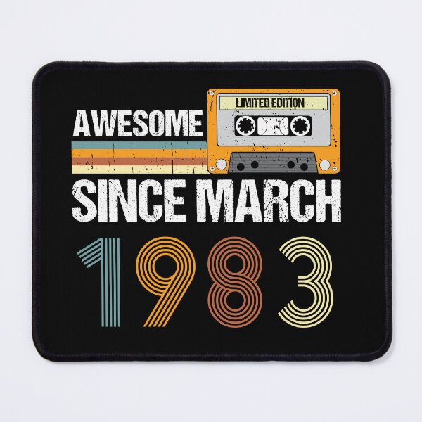 Item preview, Awesome Since March 1983 | 41th Birthday Gifts | 41 Years Old Gifts designed and sold by AMINE ★★★★★.