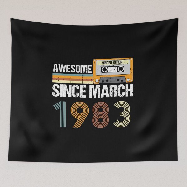 Item preview, Awesome Since March 1983 | 41th Birthday Gifts | 41 Years Old Gifts designed and sold by AMINE  ★★★★★.