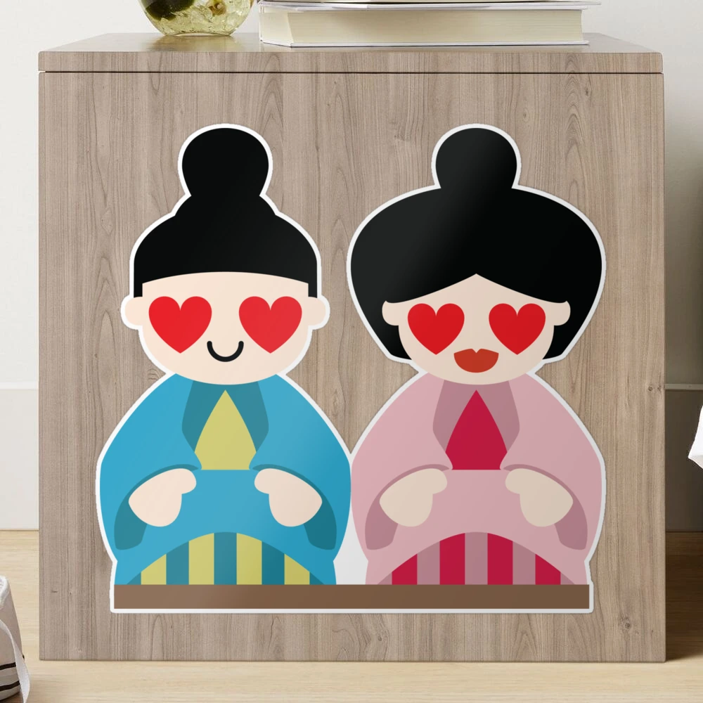 APLI Kids Stickers Japanese Dolls