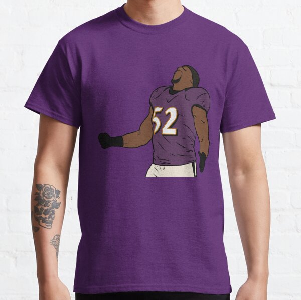 Ray Lewis Baltimore Ravens Men's Pro Line Backer T-Shirt - Ash