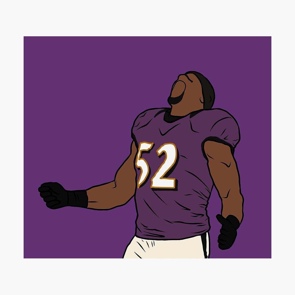 Ray Lewis Ed Reed Baltimore Ravens Art Illustrated Poster Ray 