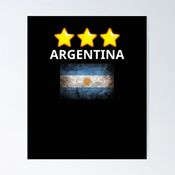 XIFAN Bandera de tres estrellas premium de Argentina Campeón del Mundo 2022  de 3 x 5 pies para exteriores, banderas argentinas 1978 1986 2022