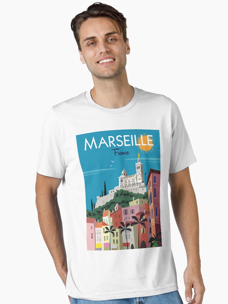 T-shirt essentiel for Sale avec l'œuvre « Affiche Marseille Notre