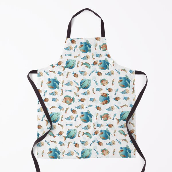 Item preview, Blue fishes pattern designed and sold by adeillustrator.