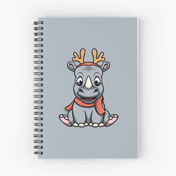 Item preview, Cute Christmas Rhino designed and sold by cubbone.
