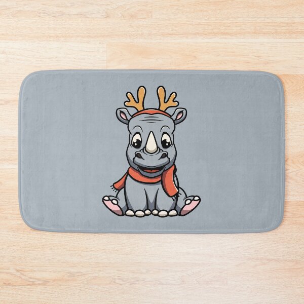 Item preview, Cute Christmas Rhino designed and sold by cubbone.