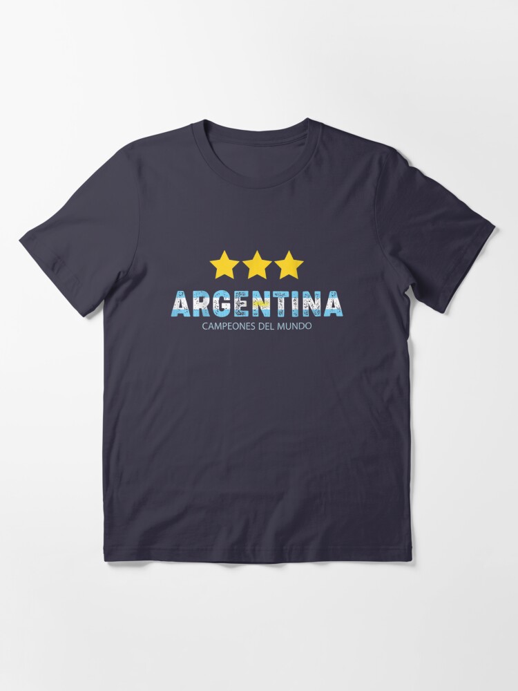 Mens Argentina 3-Star Campeon Mundial Commemorative Jersey