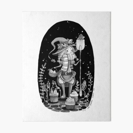 Inktober 2017 - The Garden Witch Art Board Print