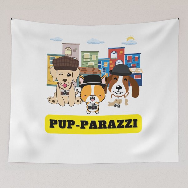 Item preview, 3 dog paparazzi - retriever corgi beagle designed and sold by Pet Station.