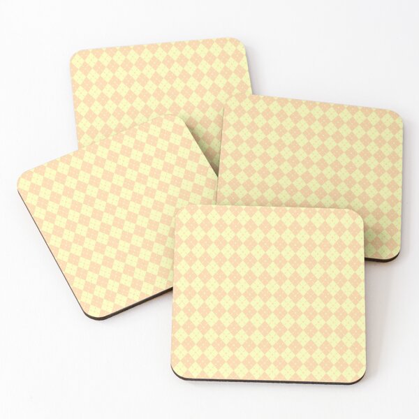 Item preview, Pastel Yellow Pink  Argyle Knitting Pattern Argyle Sweater Pattern,argyle diamond pattern, designed and sold by Tamas Das.