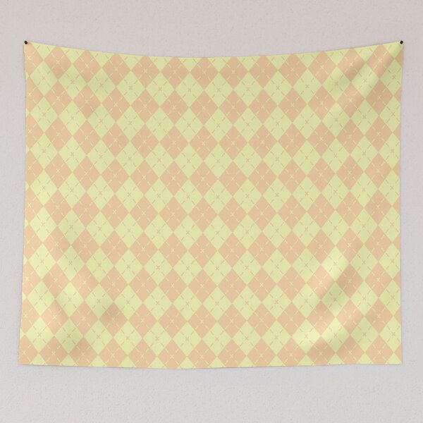 Item preview, Pastel Yellow Pink  Argyle Knitting Pattern Argyle Sweater Pattern,argyle diamond pattern, designed and sold by Tamas Das.