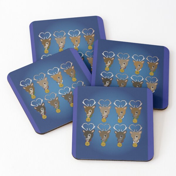 Item preview, Eight Tiny Kitsch Reindeer  designed and sold by GemimaRosaArt.