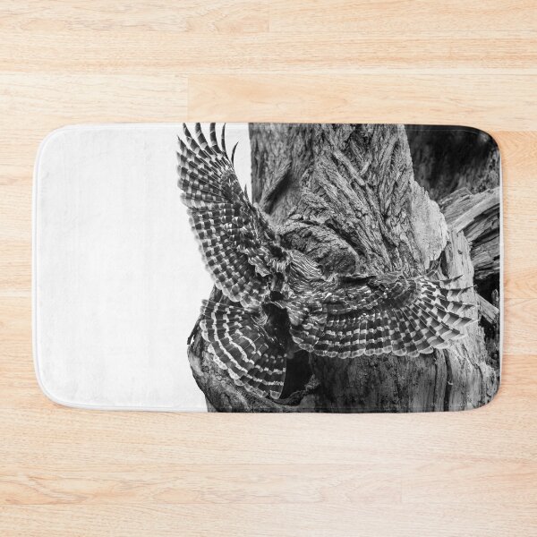 Item preview, Mama Barred owl rushing in to feed its babies designed and sold by Puttaswamy Ravishankar.